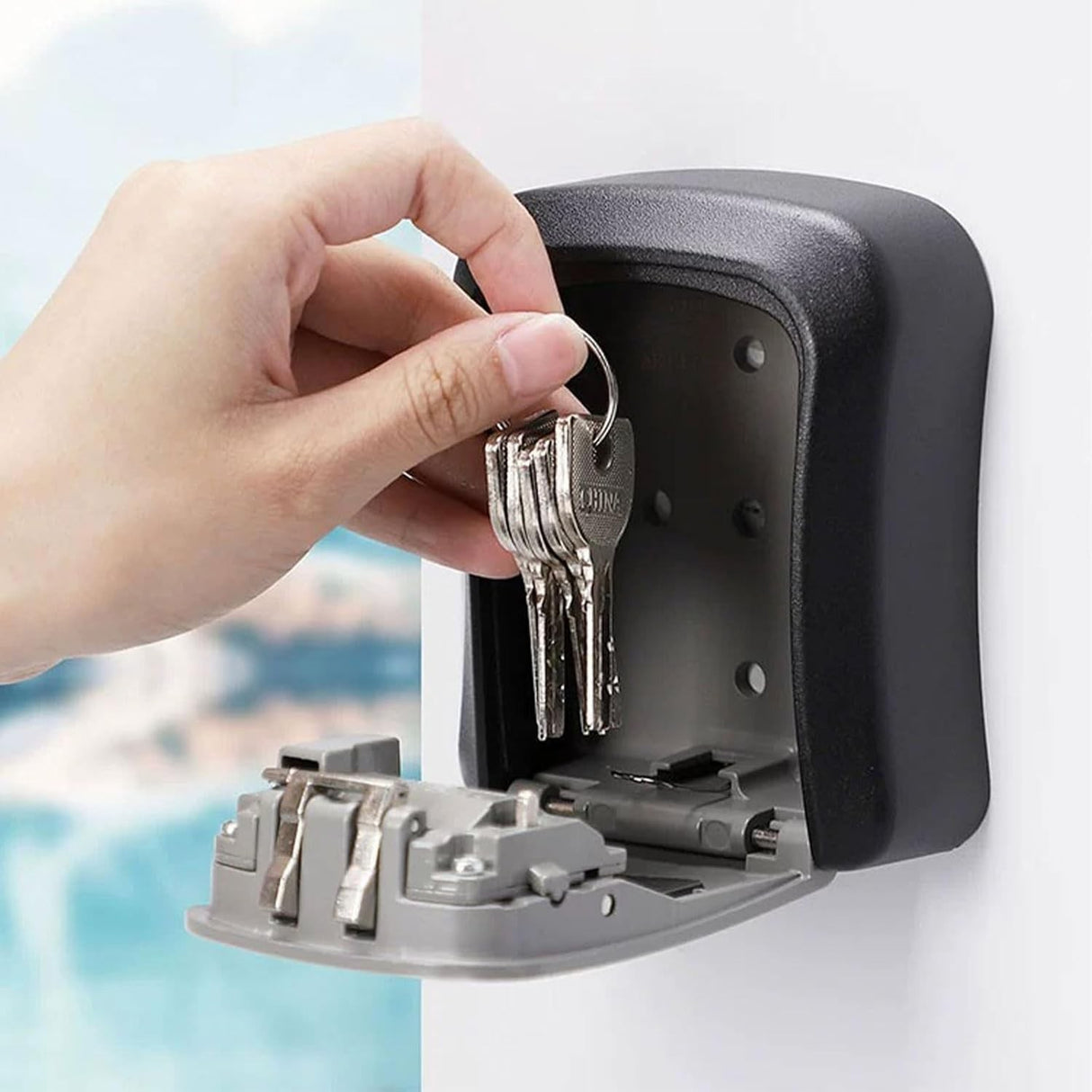 Cutie pentru Chei, cu Parola, din Aluminiu, Impermeabil
