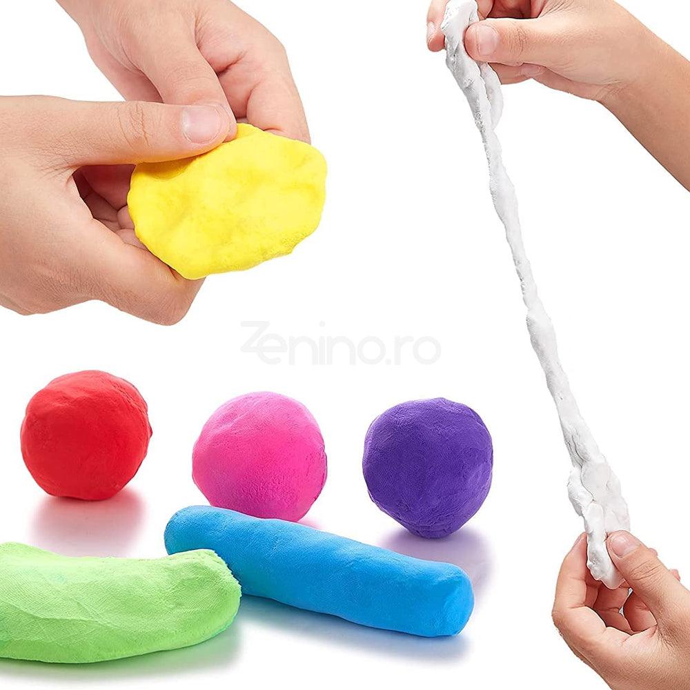 Комплект Smart Clay, 12 плика, Smart Magic Clay, Прибори, Многоцветни