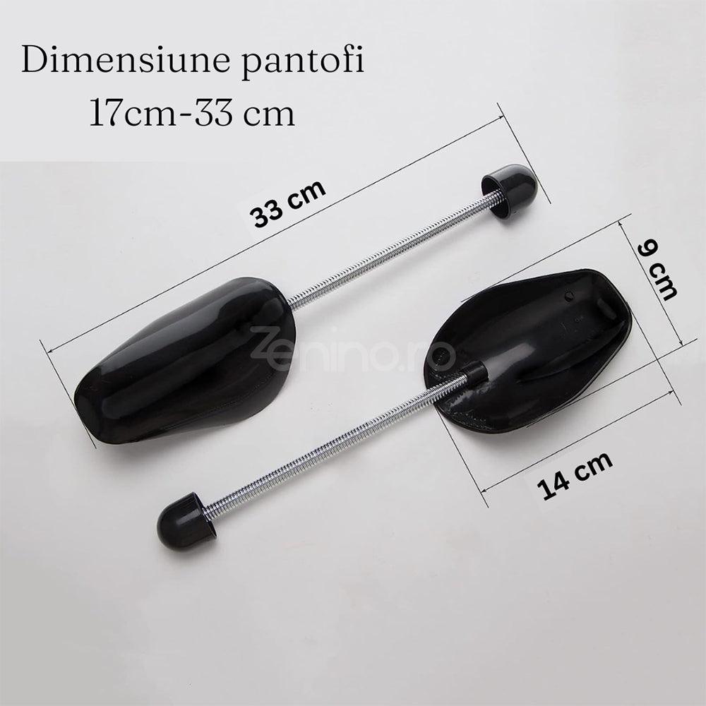 Set of 2 Mini Breasts, Maintains Shoe Shape, Flexible Spring, Universal, ABS and Steel, Black