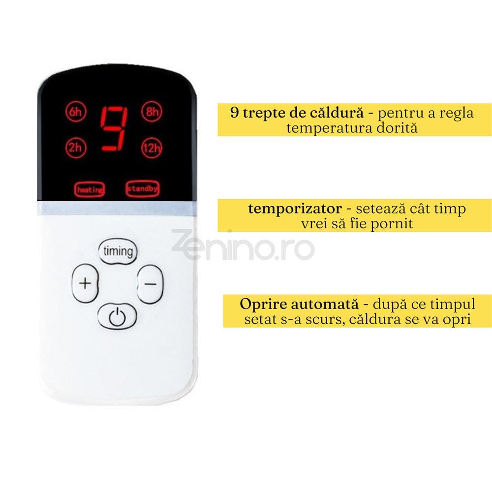 Electric Blanket, Fast Heating, 9 Speeds, Timer, High Power, Fine Material, Multicolor