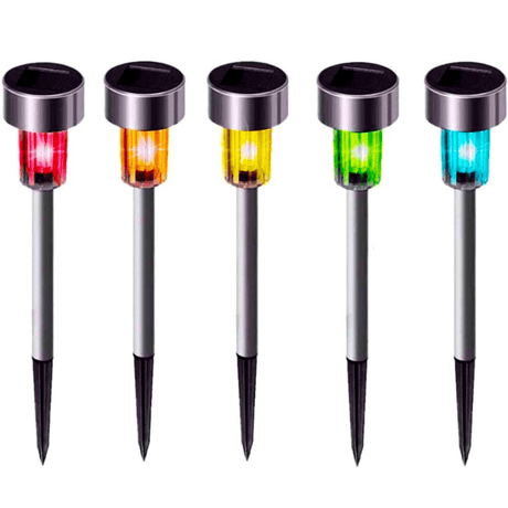 Lampa Solara, Tip Tarus, Impermeabil, Gradina, Terasa, Curte, Exterior, Autonomie 8H, Argintiu/Negru