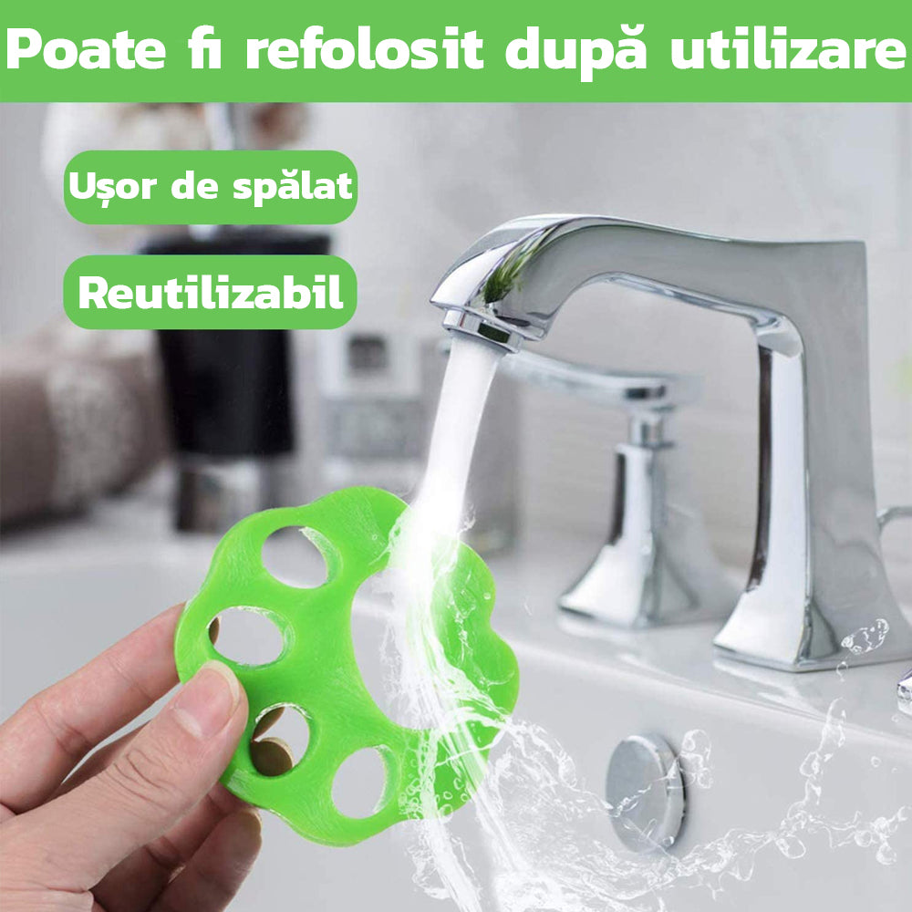 Set of 2 Lint and Hair Catchers, for Washing Machine, Multifunctional, for Any Textile Material, Paw Shape, Multicolor