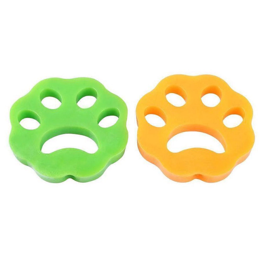 Set of 2 Lint and Hair Catchers, for Washing Machine, Multifunctional, for Any Textile Material, Paw Shape, Multicolor