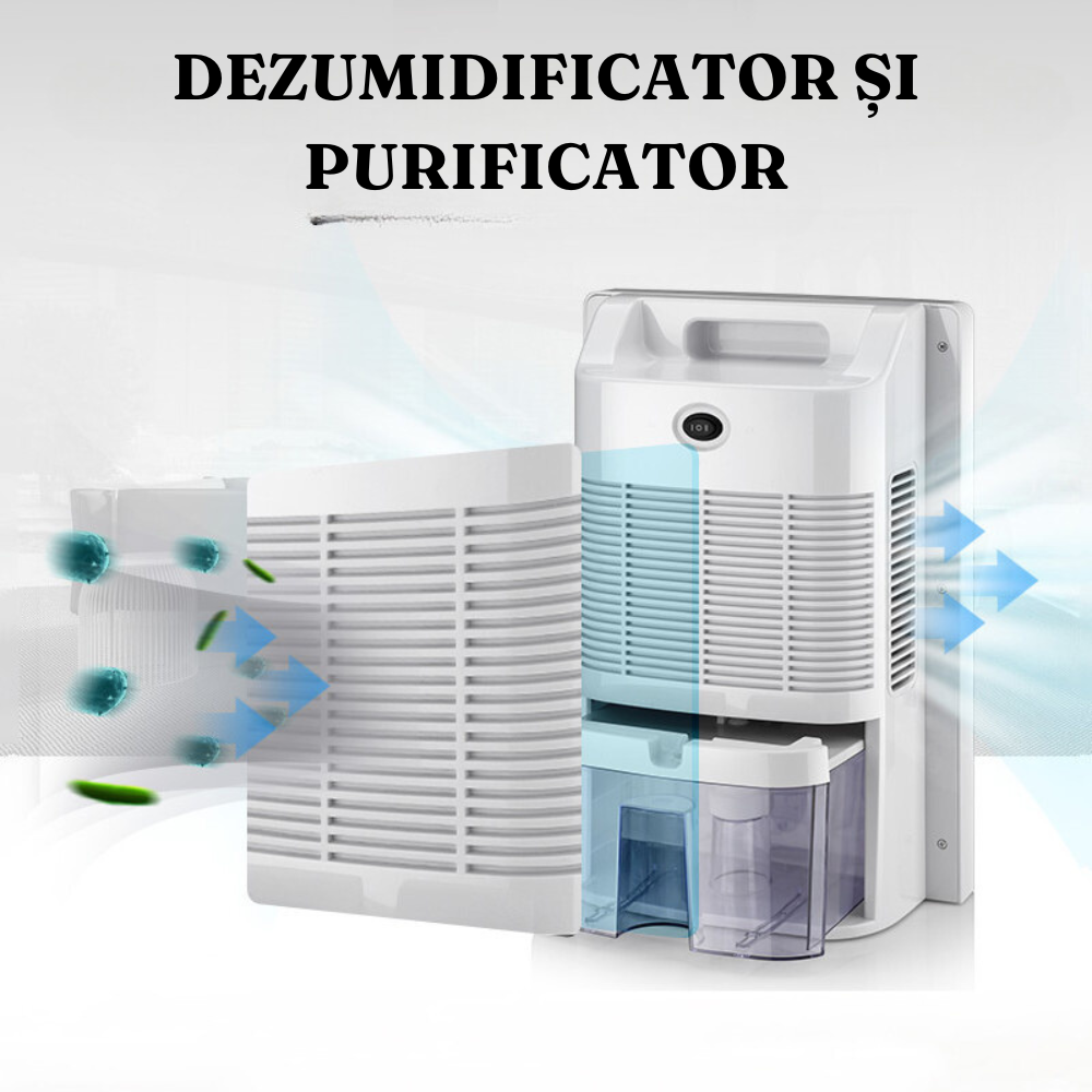 Electric Dehumidifier, 650ml/day, Anti-Mold, 1800ml Tank, 90W, Silent