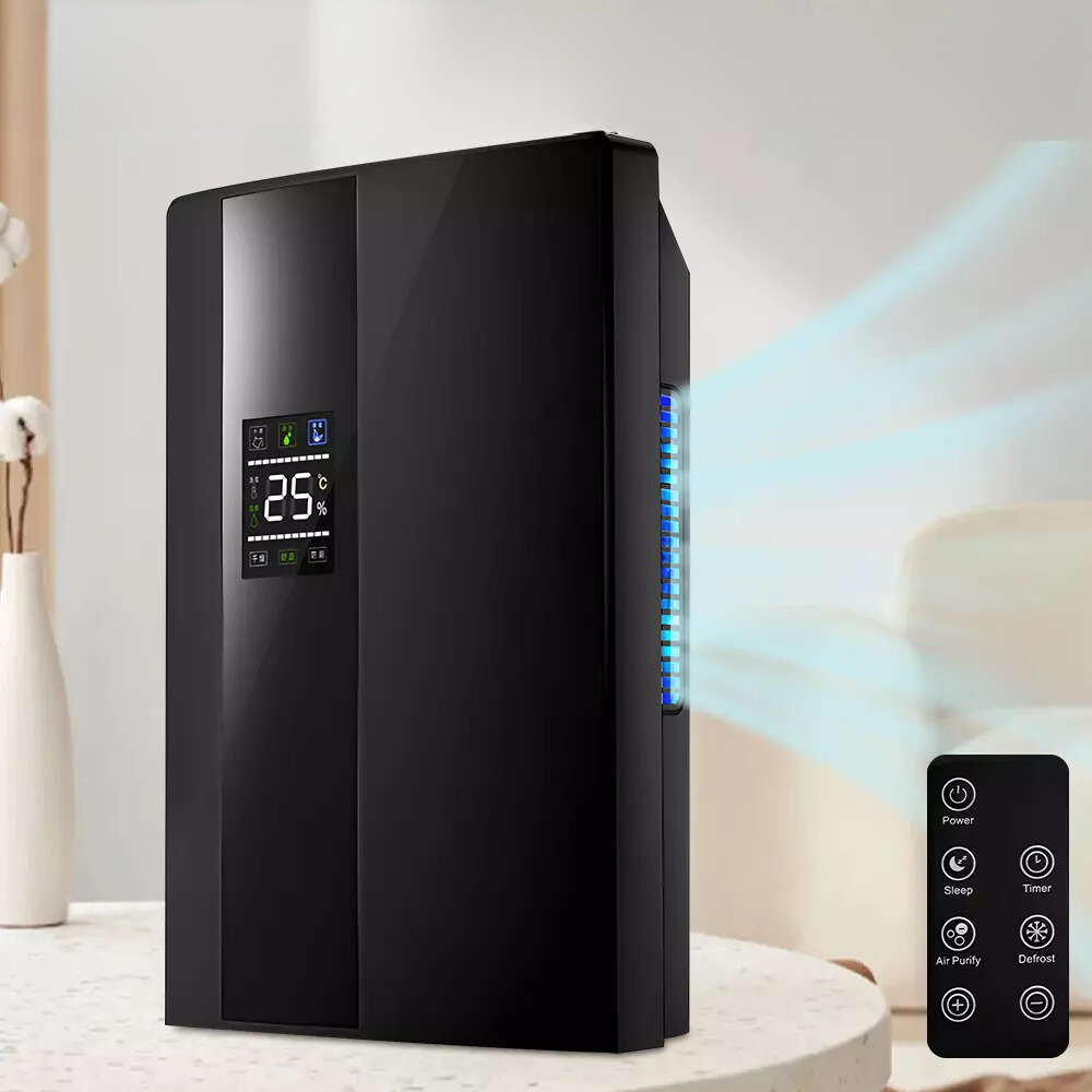 Electric Dehumidifier, 650ml/day, Anti-Mold, 1800ml Tank, 90W, Silent