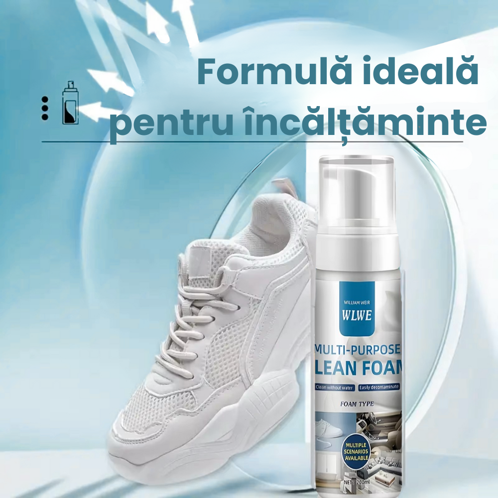 Spuma Curatare Multisuprafete, Incaltaminte, Tapiterie, Covoare, Reimprospatare