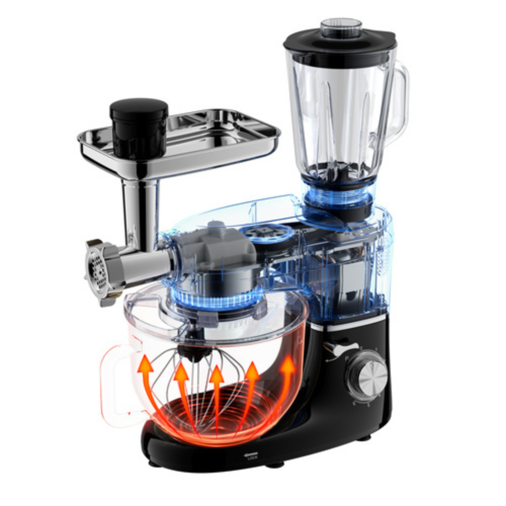 Robot de Bucatarie 3in1, 2200W, Blender, Tocator, 6 Trepte Viteza, Accesorii