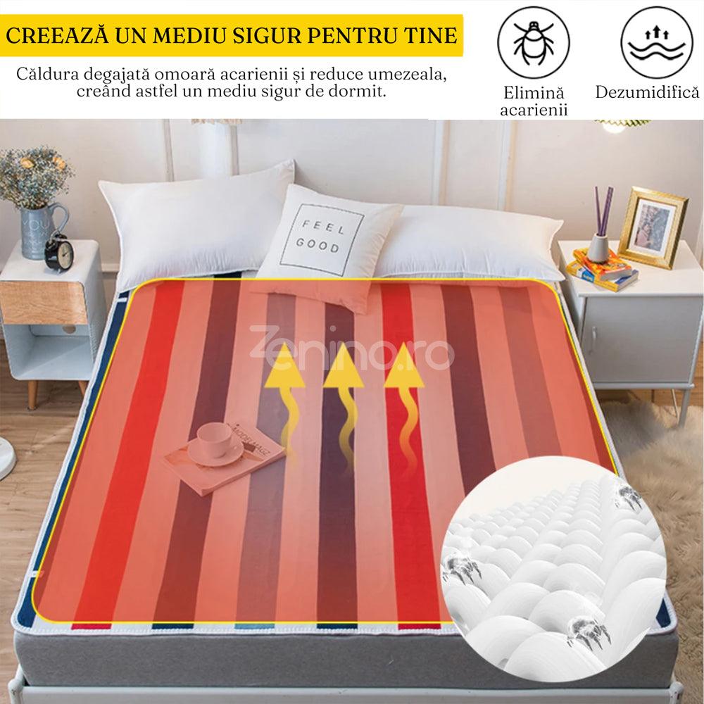 Electric Blanket, Fast Heating, 9 Speeds, Timer, High Power, Fine Material, Multicolor