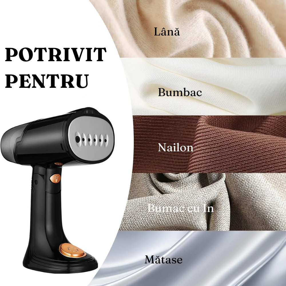 Вертикална парна ютия, 1500 W, резервоар 138 мл, преносима, функция против накип