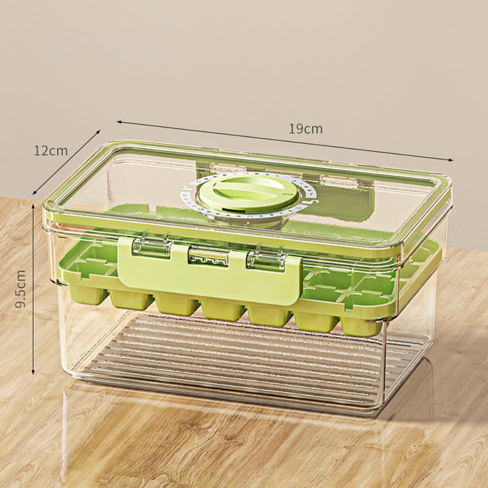 2in1 Ice Cube Tray, Removable Mold, Airtight Closure