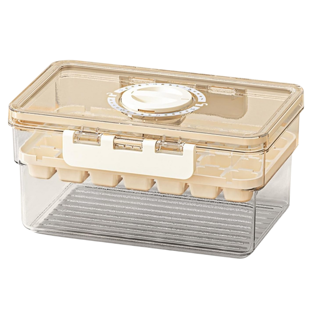 2in1 Ice Cube Tray, Removable Mold, Airtight Closure