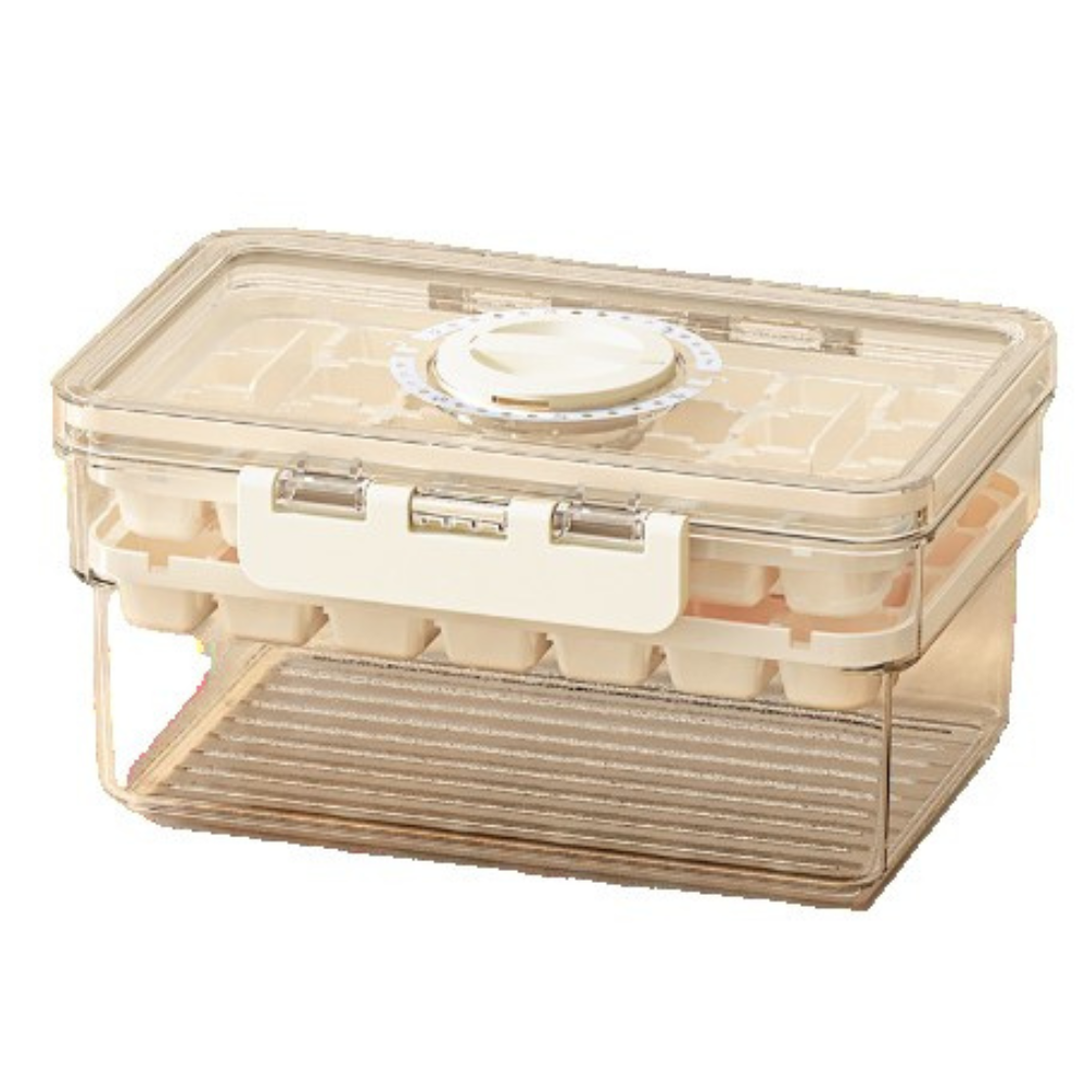 2in1 Ice Cube Tray, Removable Mold, Airtight Closure
