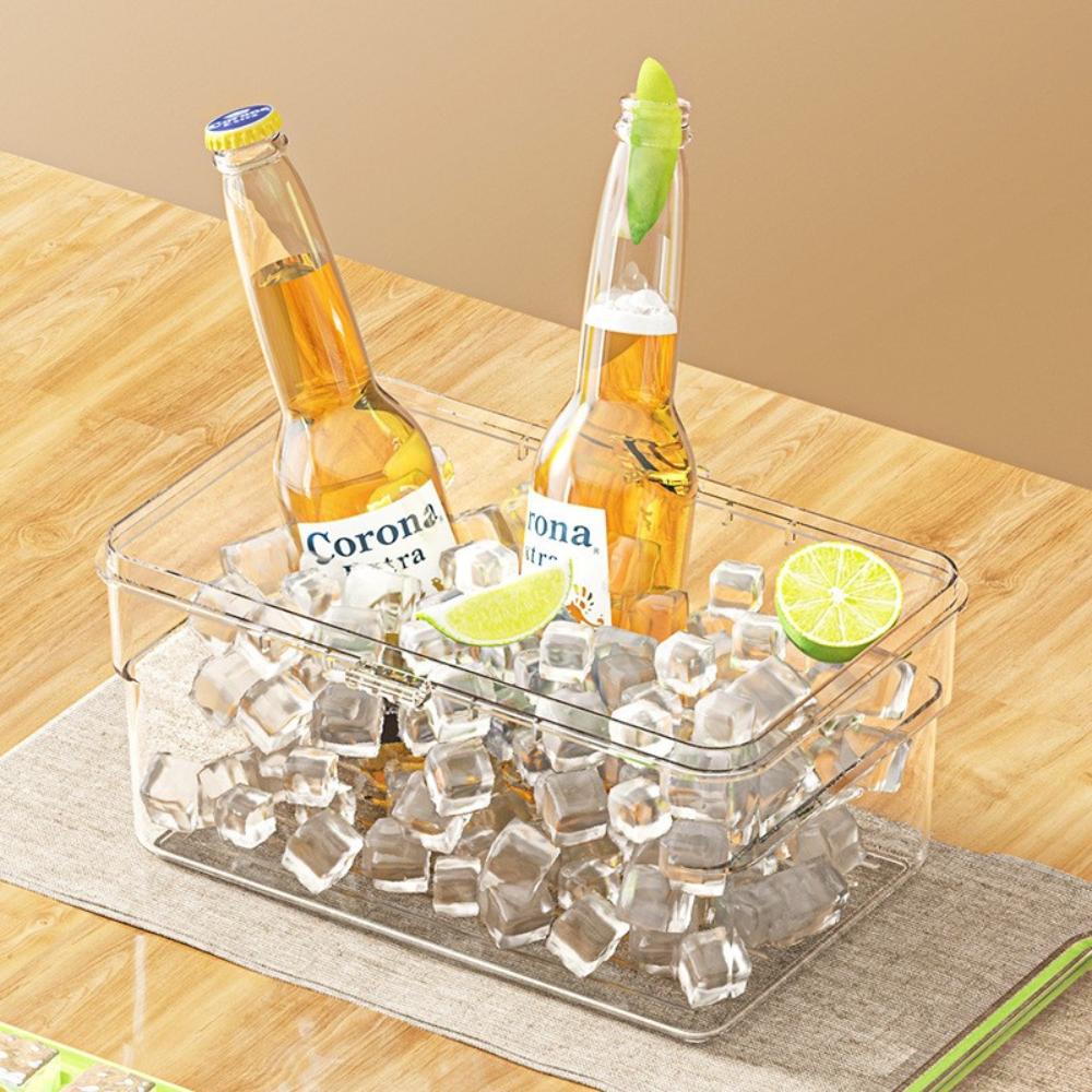 2in1 Ice Cube Tray, Removable Mold, Airtight Closure