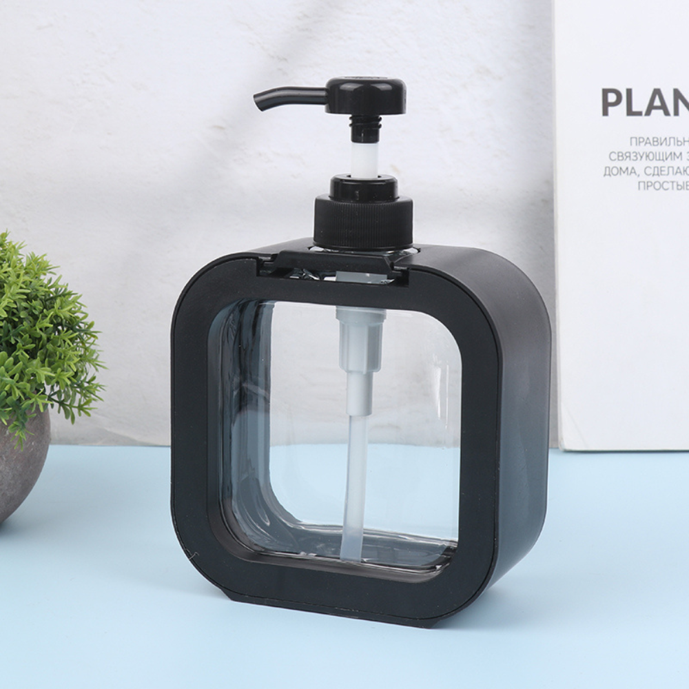 Liquid Soap Dispenser, 500ml Capacity, Universal, 19cm, Transparent