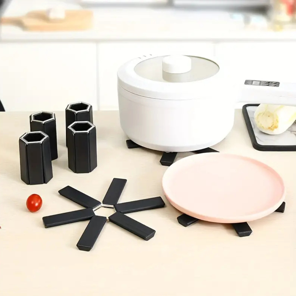 Hot Pot Holder, Up to 220°C, Plaibil Model, ABS, Black