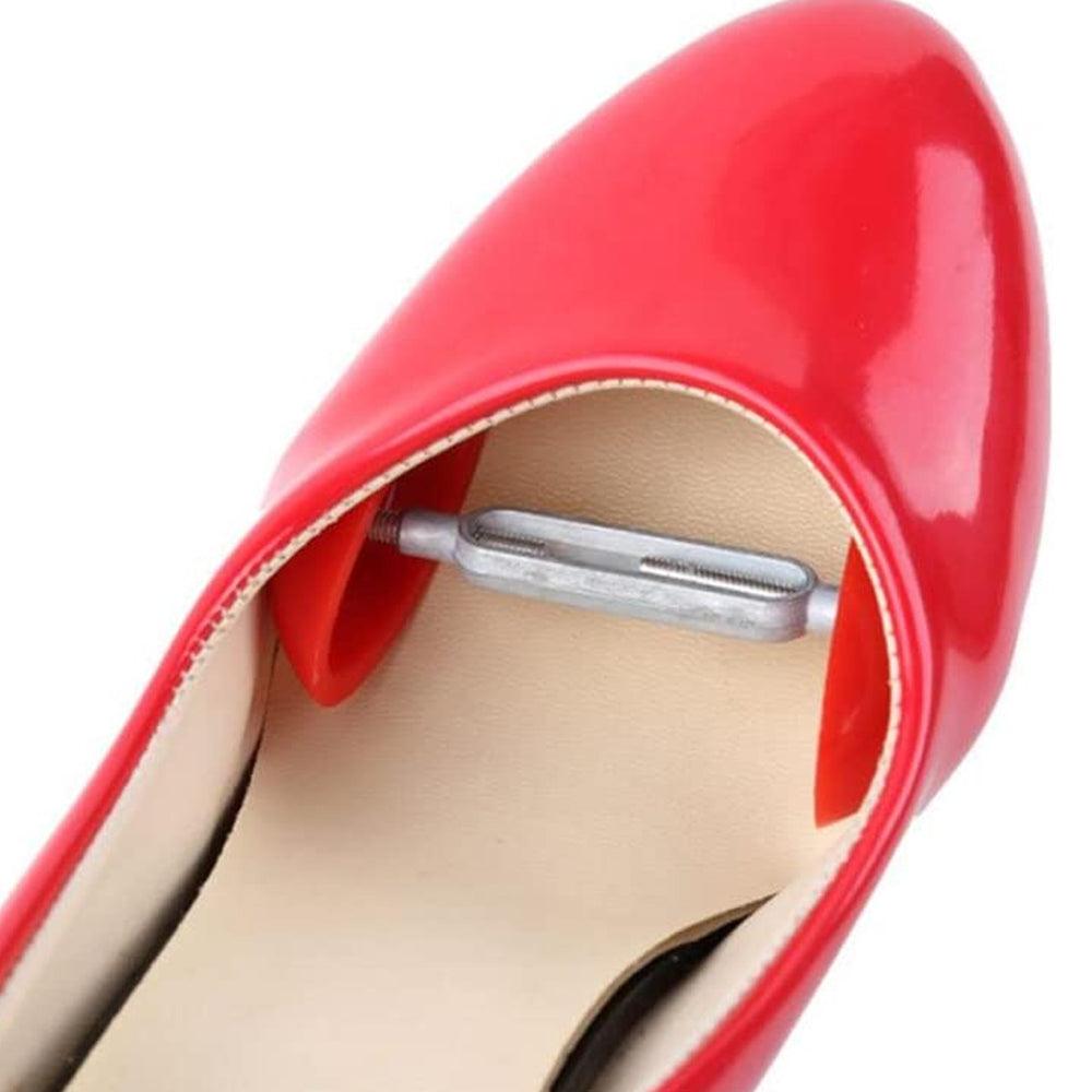 Set of 2 Shoe Extenders, Wide/Long, Adjustable, Universal, 35-46, ABS, Red