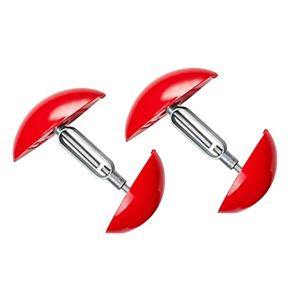 Set of 2 Shoe Extenders, Wide/Long, Adjustable, Universal, 35-46, ABS, Red