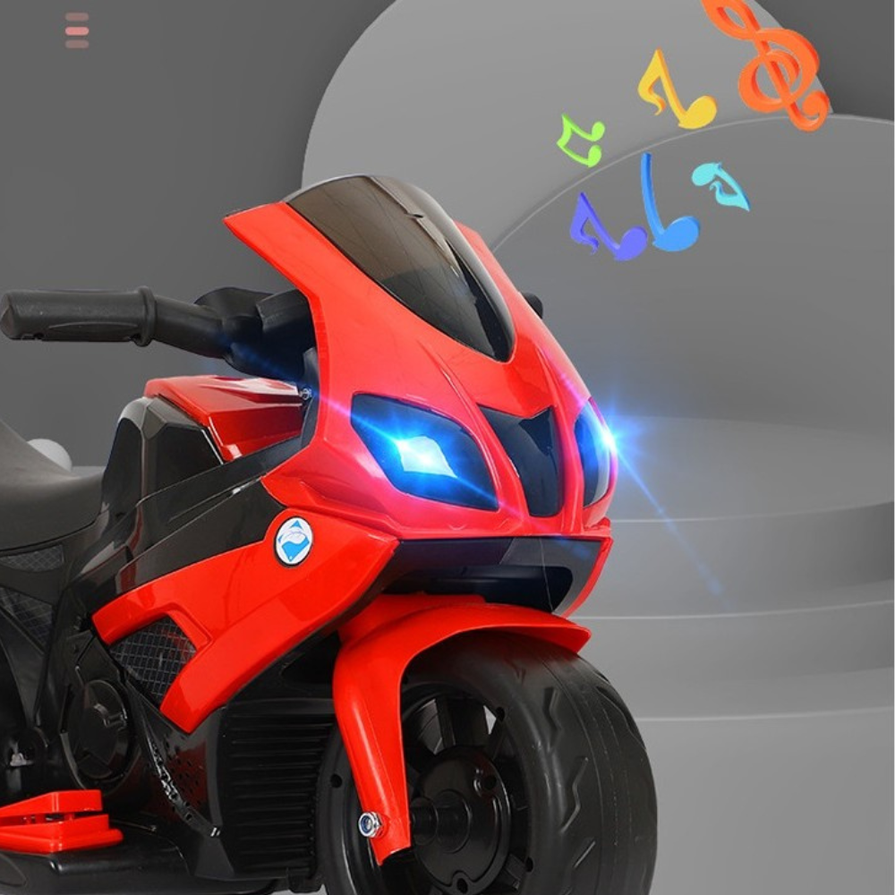 Motocicleta Electrica cu Telecomanda, Functie Anti-Rasturnare, Lumini si Muzica, cu Acumulator, Copii 1-4 Ani