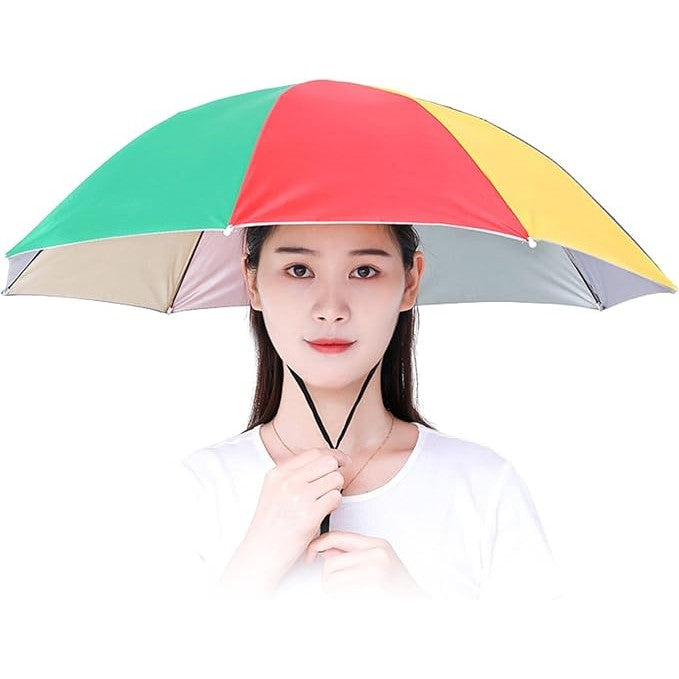 Umbrela de Cap, Snur Reglabil, Protectie Uv, Diametru 69cm