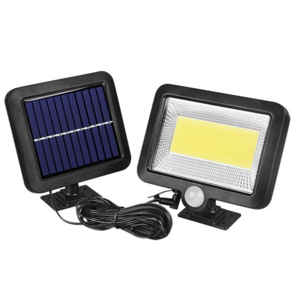 Lampa cu Panou Solar, Senzor de Miscare, 50W, 56-100 Leduri, Eficienta Energetica