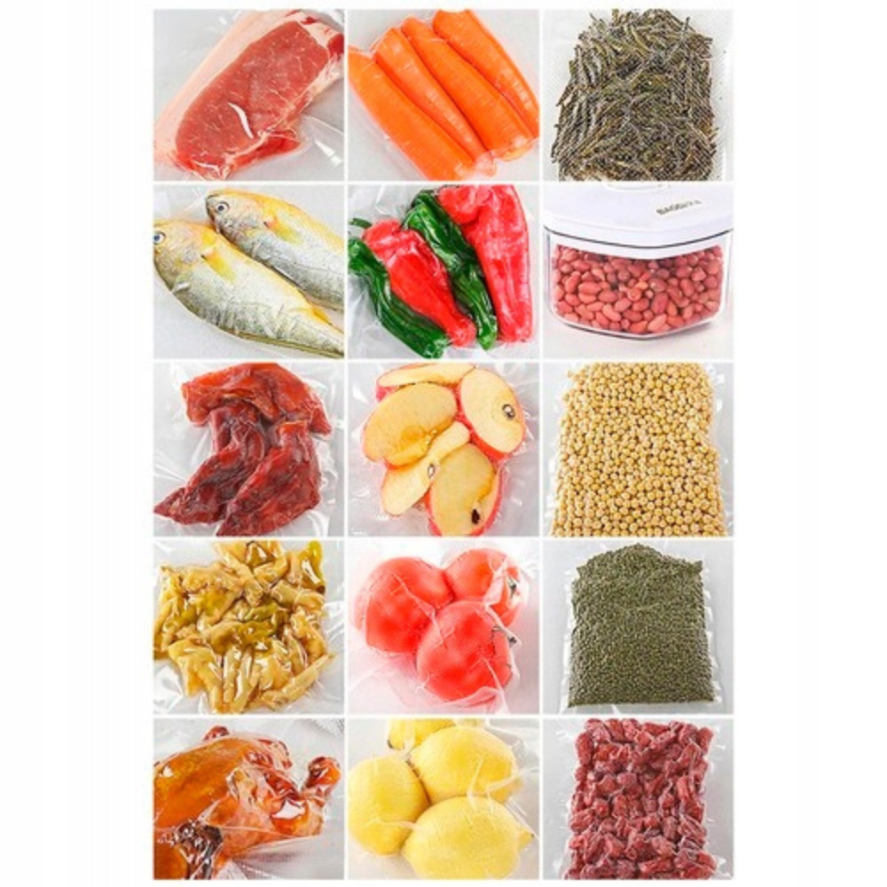 Vacuum Food Sealer, Built-in Scale, 120W, Bags Included, Gray