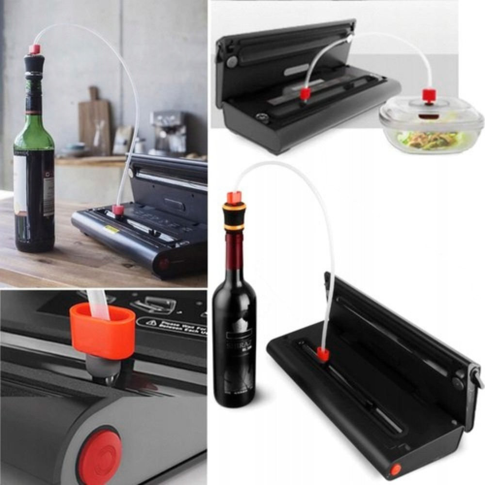 Vacuum Food Sealer, Built-in Scale, 120W, Bags Included, Gray