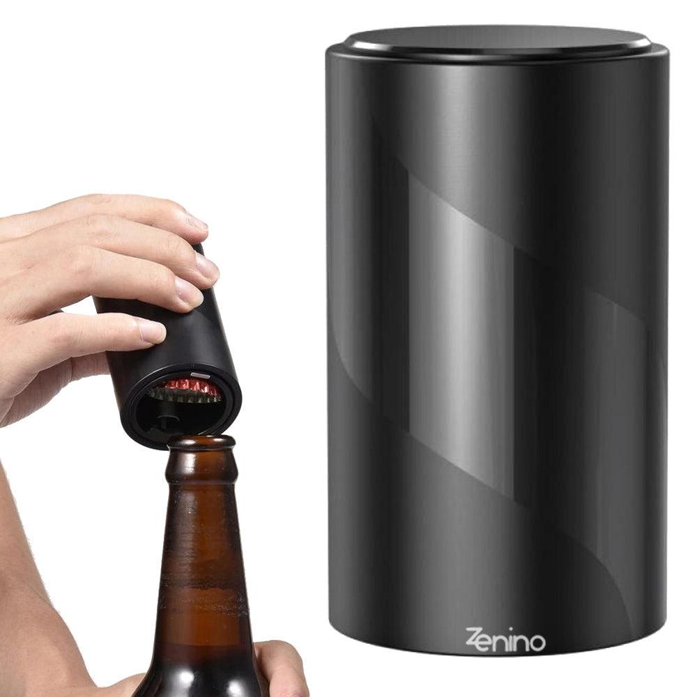 Automatic Cap Opener, Magnetic, Beer and Juice, Portable, 8x4.5cm, Black