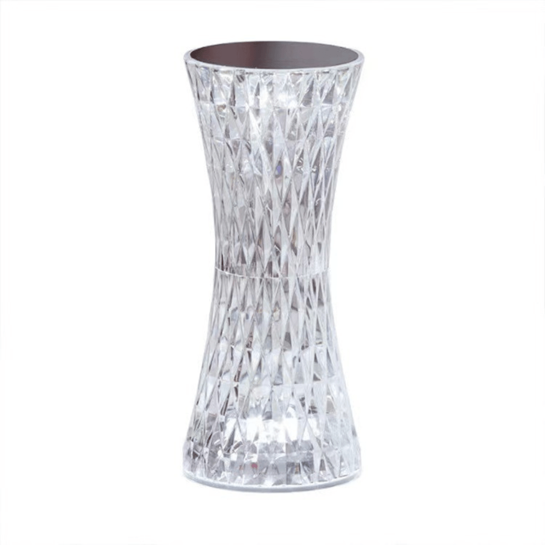 RGB Desk Lamp, Acrylic Crystal, 3 Intensity Levels, Touch, with Remote Control, Transparent