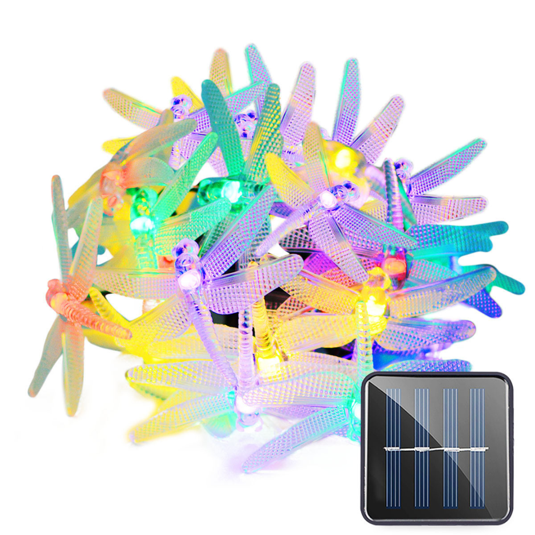 Ghirlanda cu Panou Solar, LED, IP65, Diverse Modele, Fixare in Pamant, Luminare 7 ore