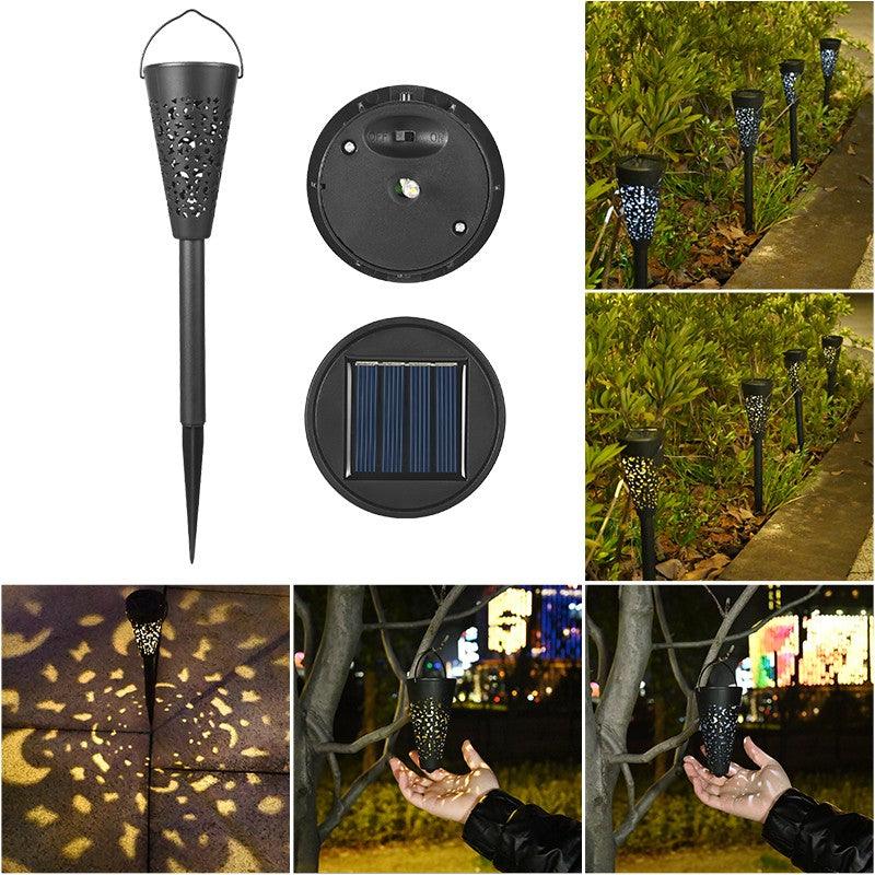 Set Lampi Solare Torta, Autonomie 8 ore, Fixare in Pamant, Suspendare, 2V, 30mAh, Negru