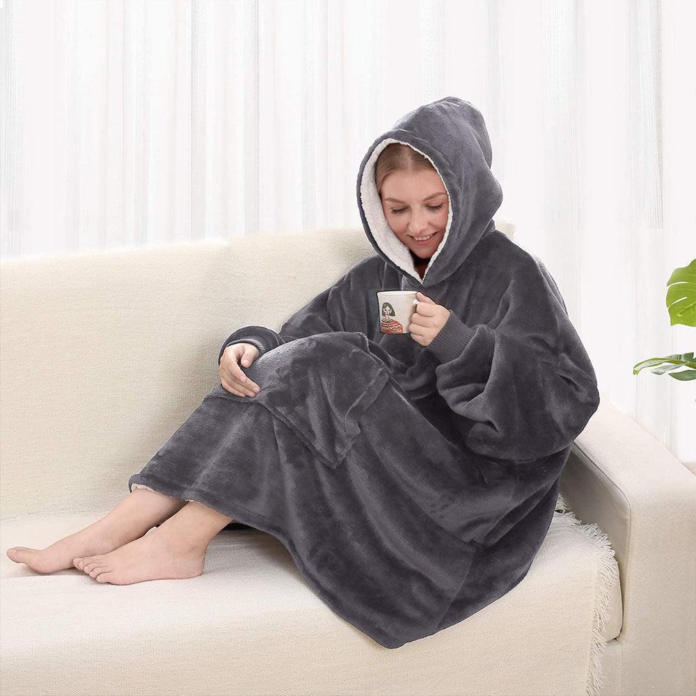 Patura Tip Hanorac, Buzunar Frontal, Calduroasa, Universal, din Fleece