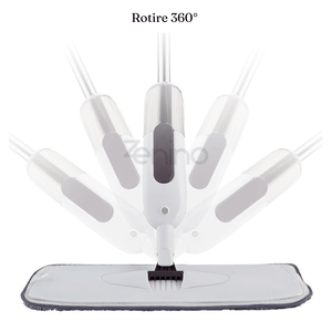 Mop Plat cu Pulverizator, Rezervor 350 ml, Multiple Suprafete, Curatare Eficienta, Rezerva din Microfibra
