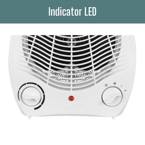 Aeroterma Electrica 2 in 1 - Ventilator, 4 Moduri de Functionare, 6 Trepte de Incalzire, Protectie la Supraincalzire, Alimentare la retea, 220v, Cablu 1m, Alb