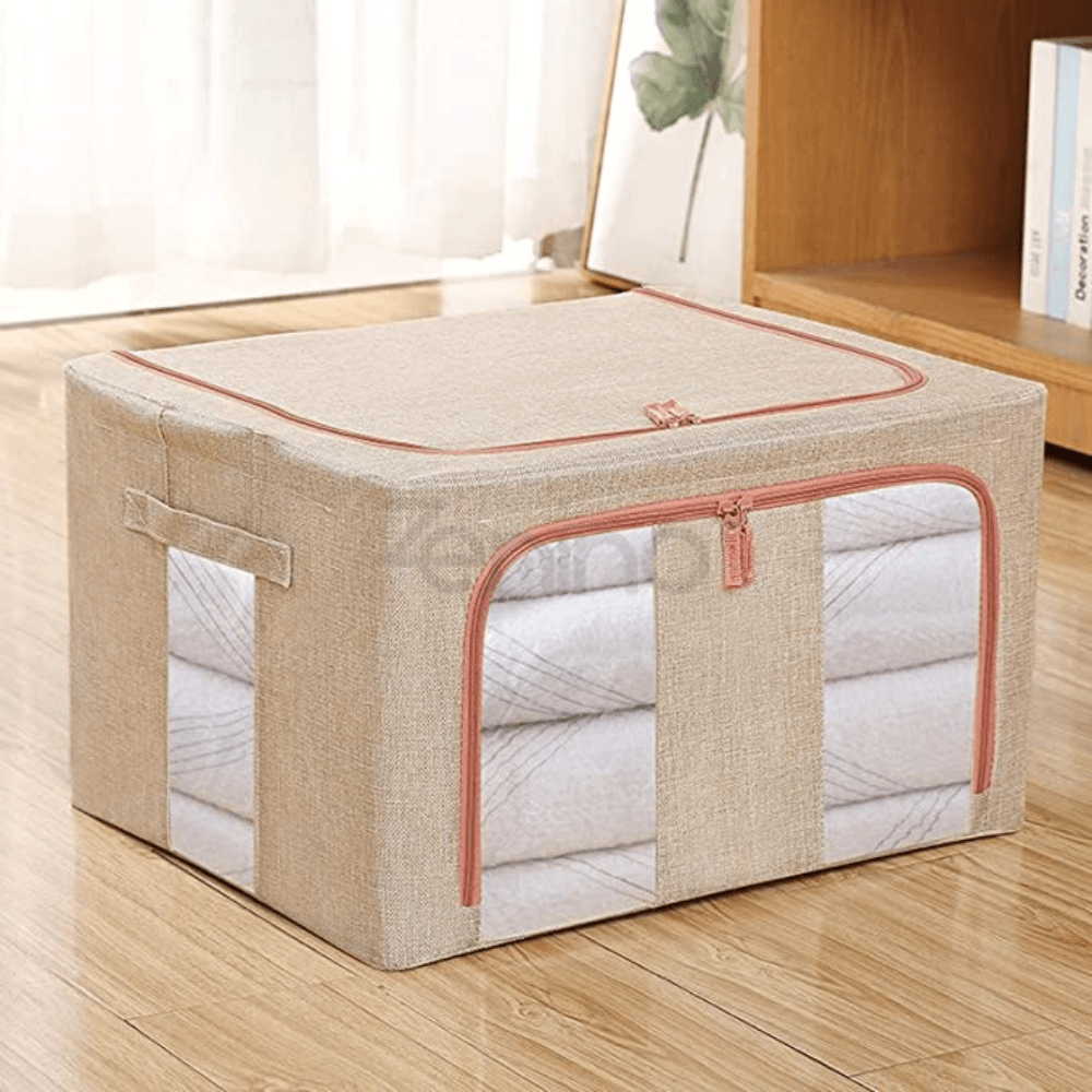 Cutie de Depozitare, Pliabil, Capacitate 24L-100L, Material Textil, cu Fermoar, Culori Diferite