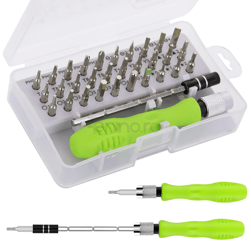 Set Surubelnita Multifunctionala 32in1, Maner Ergonomic, Trusa Magnetica, Precizie si Acuratete, Usor de Transportat si Depozitat, Portabila