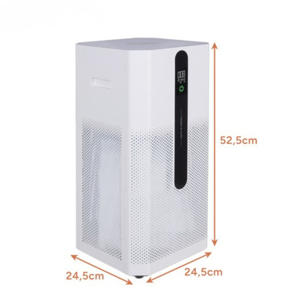 Purificator Aer, Filtru HEPA H12, Carbune Activ, Capteaza Alergeni, Acoperire 80m2