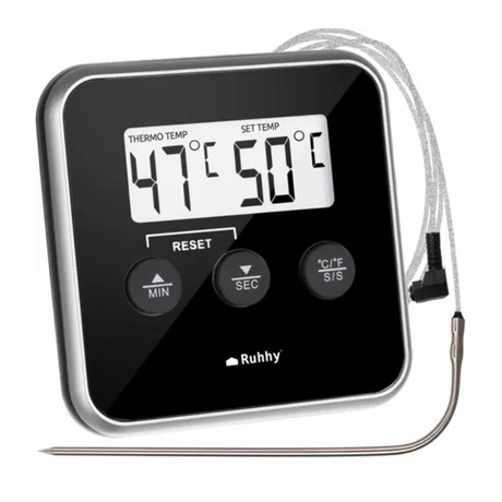 Termometru de Mancare, cu Sonda, Afisaj LCD, -20/250°C