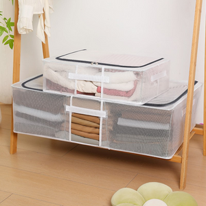 Cutie Depozitare Haine, Incaltaminte, Impermeabil, Pliabil, din Plasa PVC