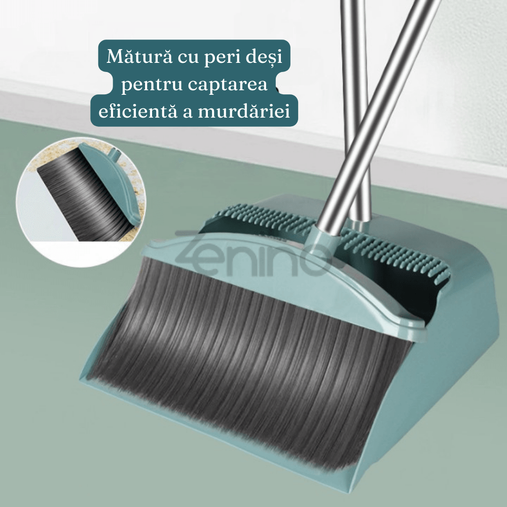 Set Curatenie, Matura, Faras cu Coada, Matura Silicon, Pentru Uz Casnic, Plastic/Otel, Durabil, Rezistent, 90cm/72cm/100cm