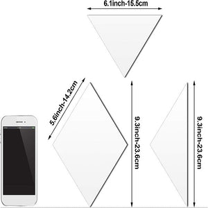 Set 32 Oglinzi Autocolante, Model Romb, 4.2x23.6x15.5cm