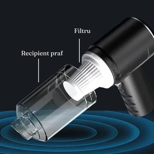 Aspirator Auto 120W, 9000PA, Model Portabil, Incarcare la Masina, 36x17cm