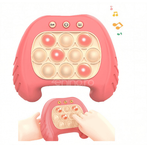 Consola Pop It Interactiva, 4 Moduri de Joc, Antistres, Portabila, Compacta, cu Baterii, ABS Premium, Silicon, pentru Toate Varstele