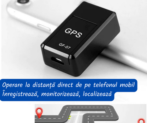 Mini Tracker GPS Zenino - Redare in Timp Real, Prindere Magnetica, Microfon, Compact, Portabil, microSD, SIM, Negru