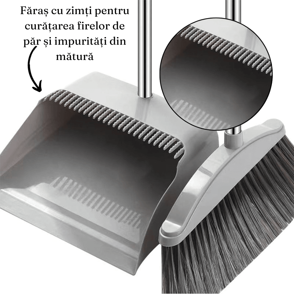 Set Curatenie, Matura, Faras cu Coada, Matura Silicon, Pentru Uz Casnic, Plastic/Otel, Durabil, Rezistent, 90cm/72cm/100cm