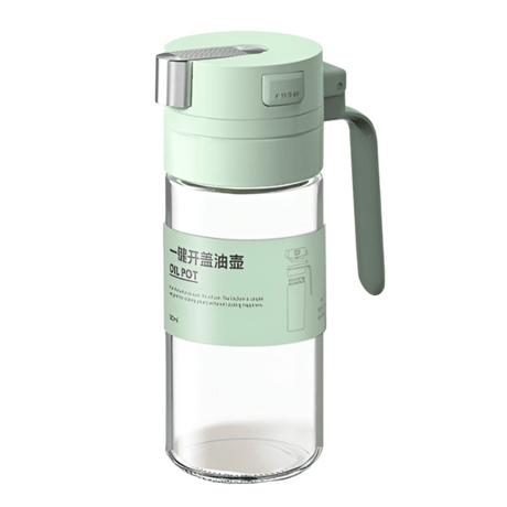 Oil Dispenser, Capacity 550ml, Automatic Open/Close, Gravity Induction, 20.5cm, Green, White, Yellow 