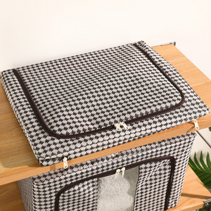 Cutie de Depozitare, Model Zebra, Pliabil, Capacitate 24L-100L, Material Textil, cu Fermoar