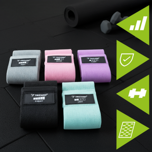 Set Benzi Elastice de Rezistenta, Tonifiere, Interior Antiderapant