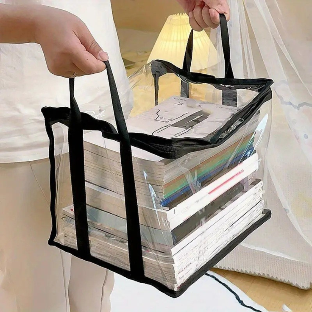 Geanta Depozitare, Impermeabil, din PVC, 3 Dimensiuni, Transparent