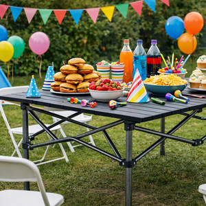 Masa de Camping Pliabila, Model Compact, Sac de Transport, 118x55x50cm