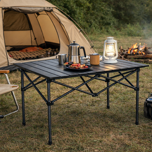 Masa de Camping Pliabila, Model Compact, Sac de Transport, 118x55x50cm